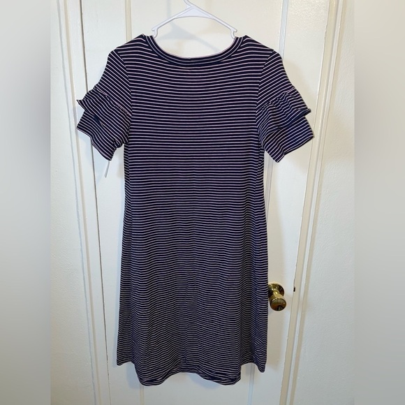 ISABEL MATERNITY Blue and Pink Striped Maternity Dress - Picture 2 of 8